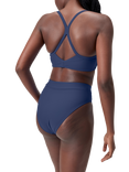 Speedo High Waist Bikini Bottoms, Cerulean Blue