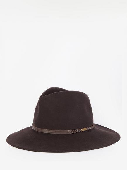 Barbour Tack Wool Fedora Hat, Chocolate/Praline, Chocolate/Praline