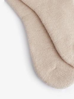 Barbour Knee High Wool Blend Wellington Boot Socks, Sand Beige - view 2, Sand Beige
