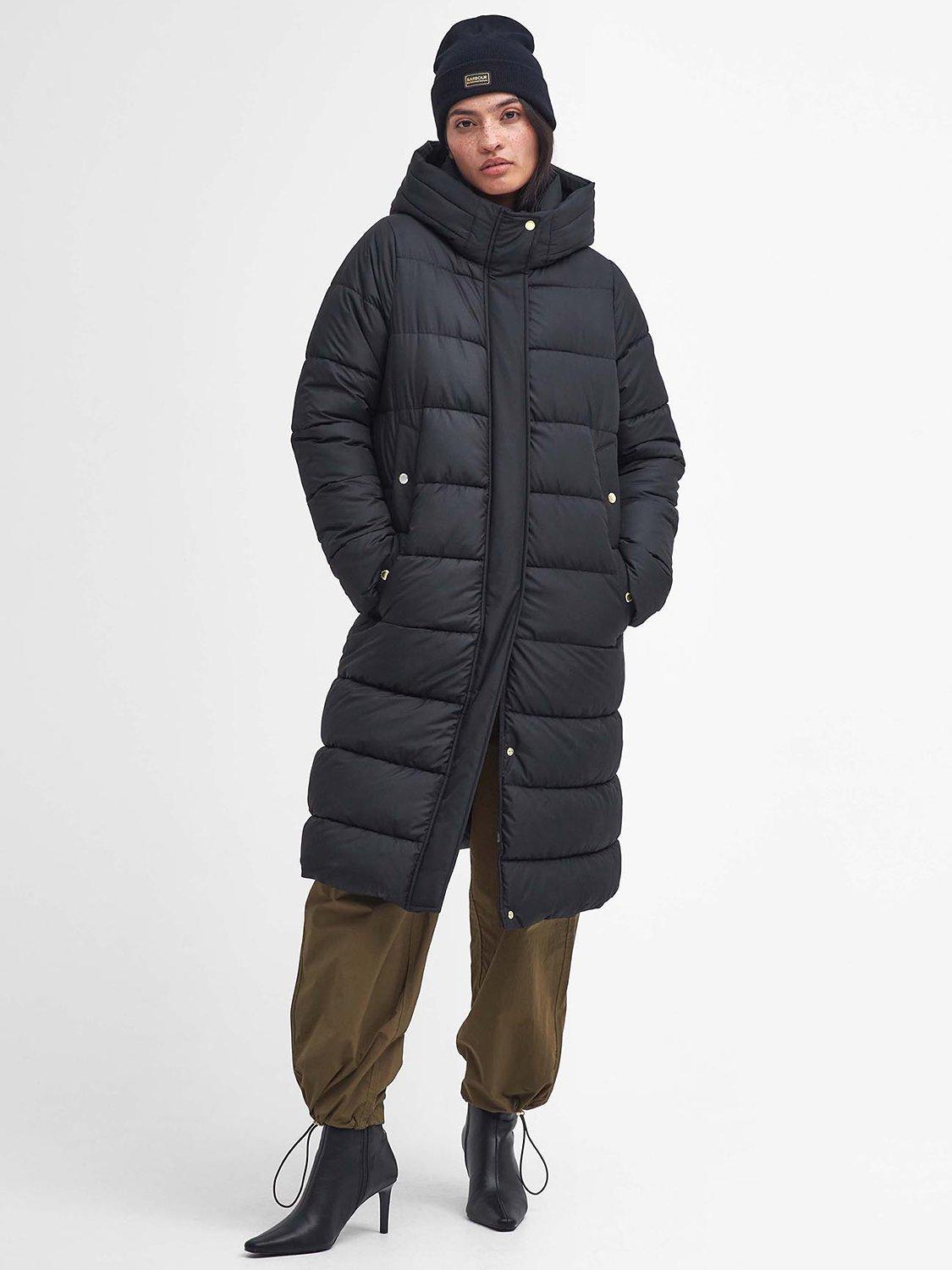 Barbour International Barron Longline Puffer Jacket Black