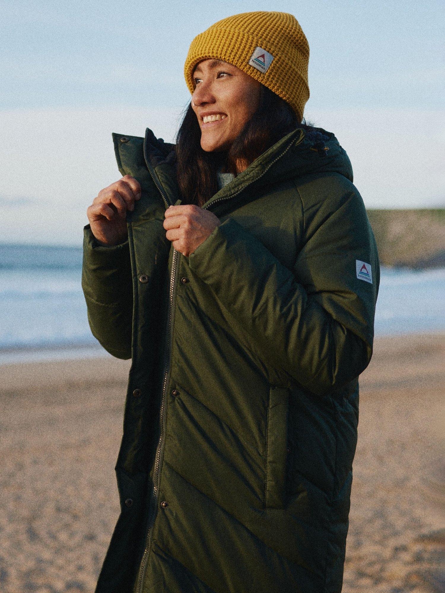 Product image 3 of 4, which shows Passenger Tasman Recycled 2.0 Long Coat, Fir Tree, XS