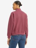 Levi's Everyday Quarter Zip Top, Burgundy