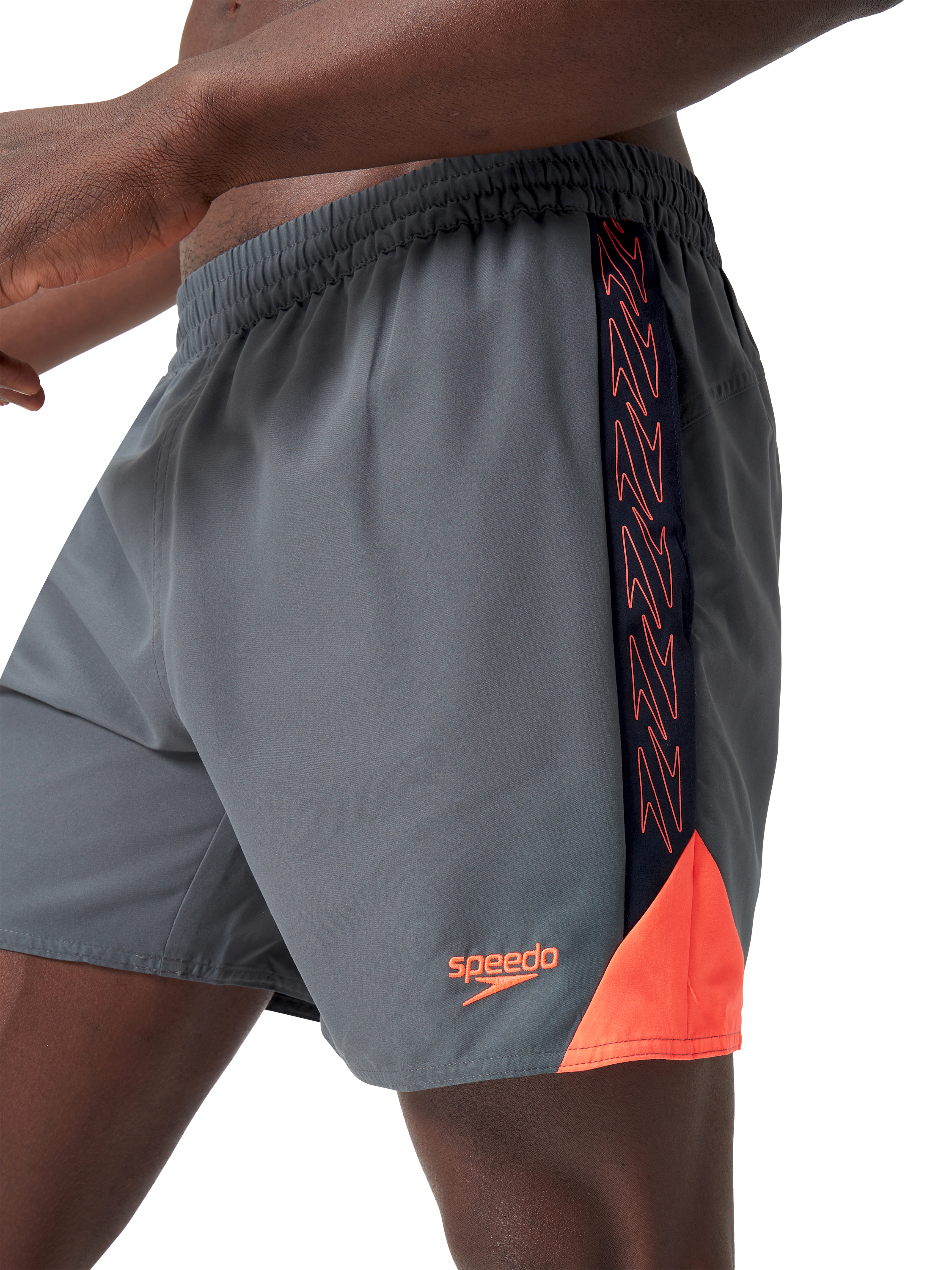 Speedo Hyper Boom Splice 16 Swim Shorts True Navy Red