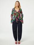 Fabienne Chapot Britney Floral Fluted Sleeve Blouse, Multi