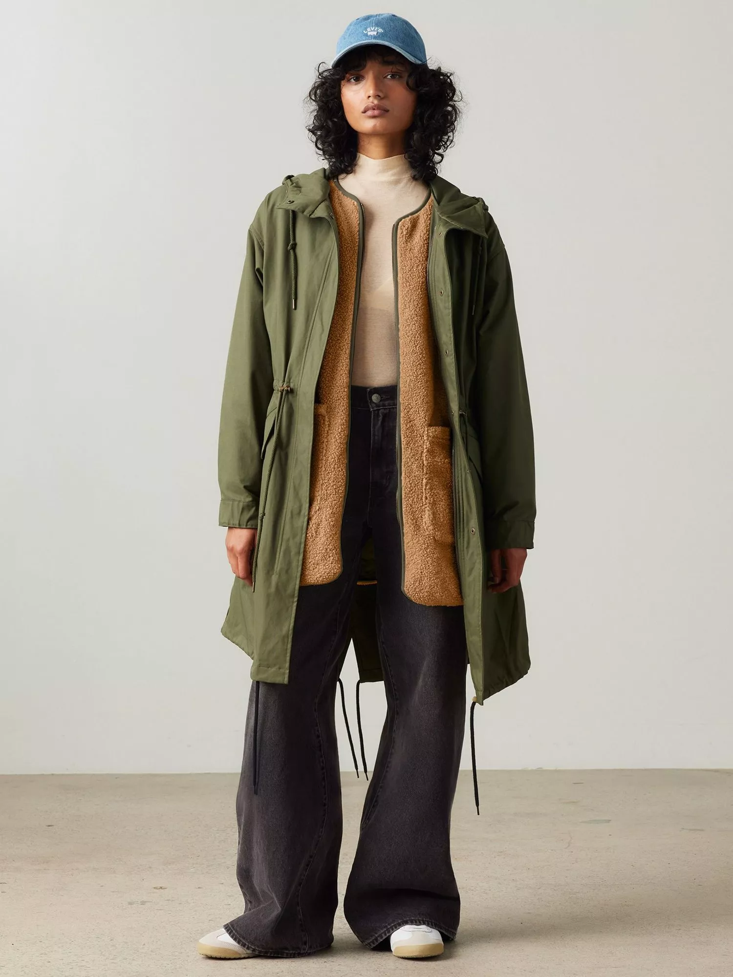 Levi s Crawford 3 in 1 Parka Coat Army Green