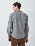 John Lewis Long Sleeve Slim Fit Flannel Cotton Shirt, Mid Grey, Mid Grey