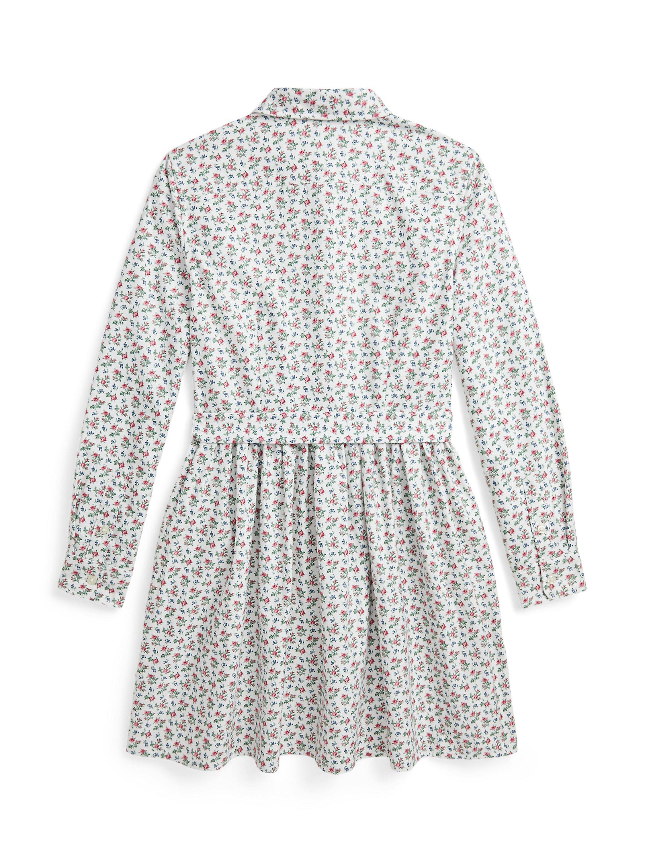 Product image 2 of 2, which shows Ralph Lauren Kids' Day Dress, White/Multi, 6 years