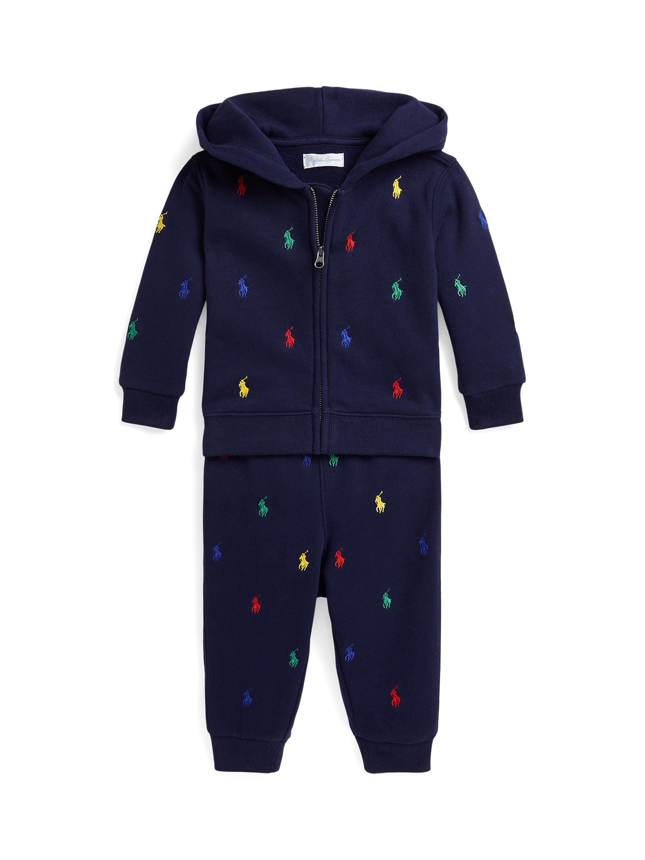 Ralph Lauren Baby Sports Tracksuit Set Navy Multi