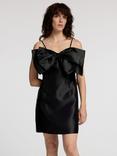 SELECTED FEMME Calista Bow Mini Dress, Black