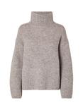 SELECTED FEMME Gabella Wool Blend Jumper, Steel Grey