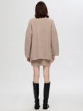 SELECTED FEMME Mary Oversized Wool Blend Jumper, Irish Cream