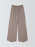 Olivia Rubin Zora Houndstooth Trousers, Brown/Multi