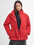 Barbour International Cindy Puffer Jacket, Scarlet