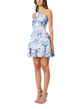 Elliatt Savannah Mini Dress, Blue/Multi