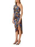 Elliatt Erin Floral Cocktail Dress, Brown/Multi