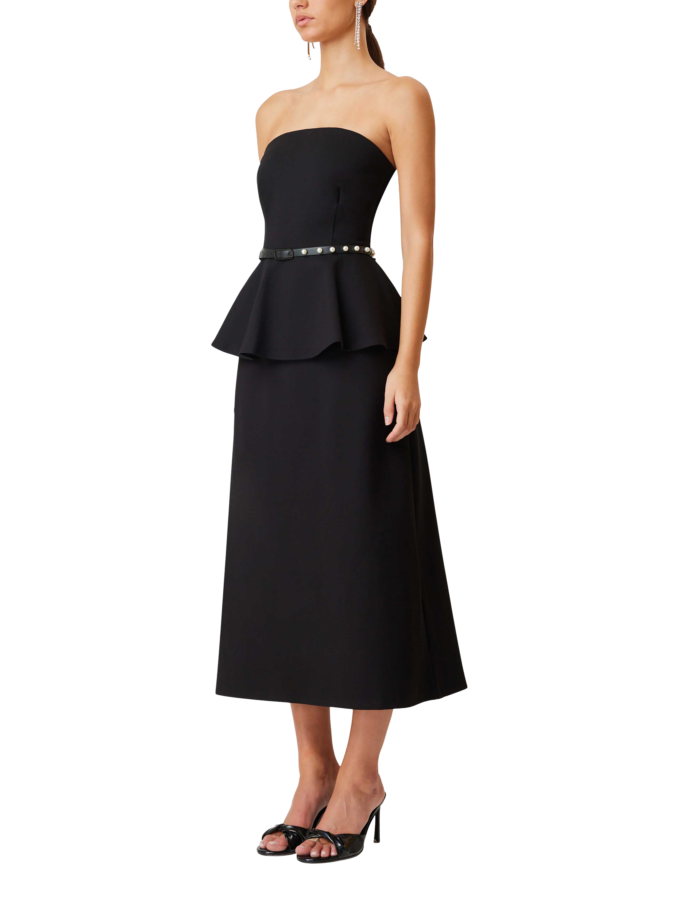 Elliatt Sonnet Strapless Cocktail Dress, Black