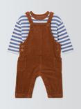 John Lewis ANYDAY Baby Top and Dungaree Set, Multi