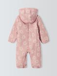 John Lewis ANYDAY Baby Flower Quilted Snowsuit, Multi