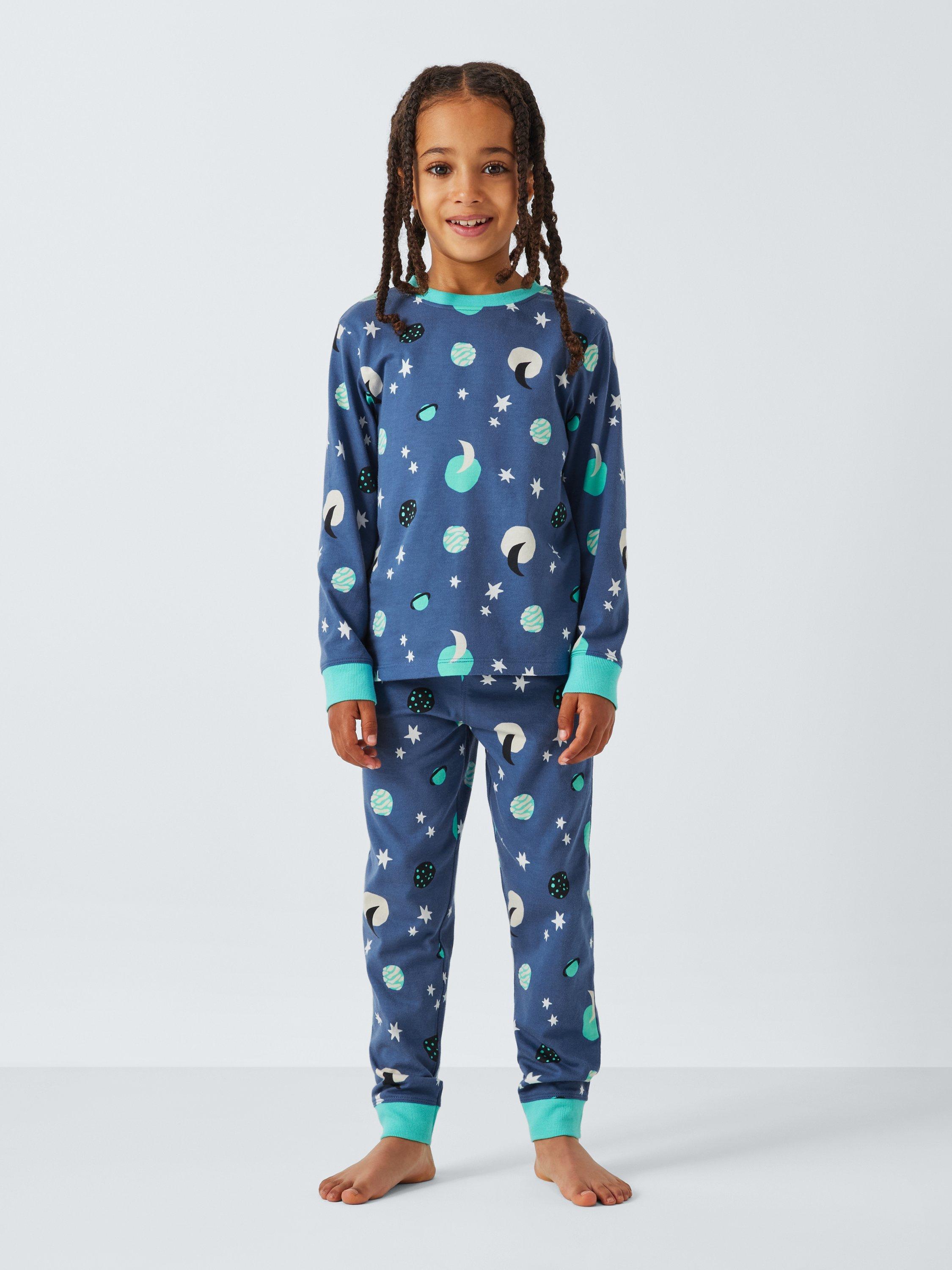 John Lewis ANYDAY Kids Space Pyjamas Blue