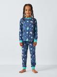 John Lewis ANYDAY Kids' Space Pyjamas, Blue