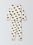 John Lewis ANYDAY Kids' Heart Print Pyjamas, Multi