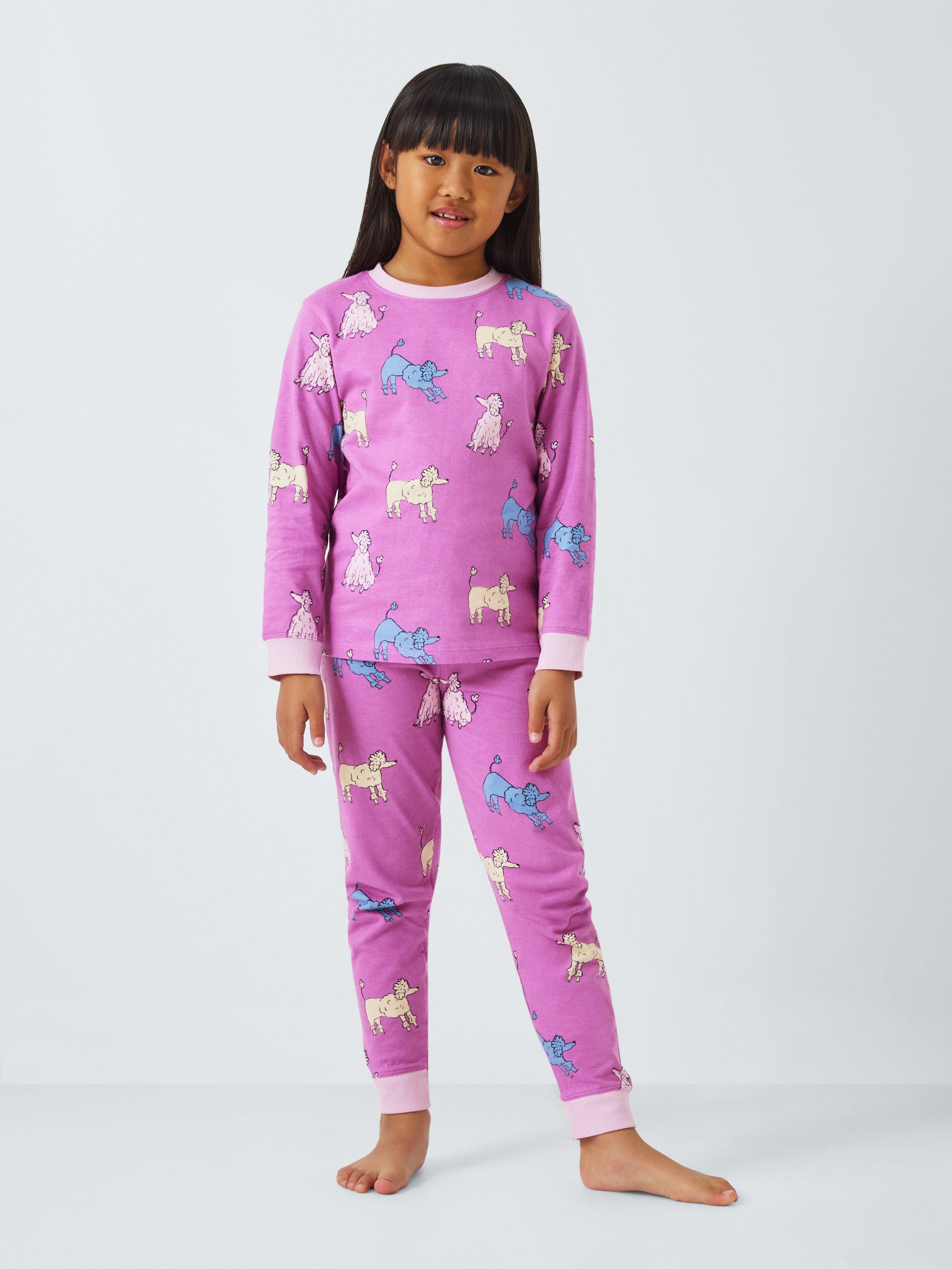 John Lewis ANYDAY Kids Poodle Pyjamas Multi