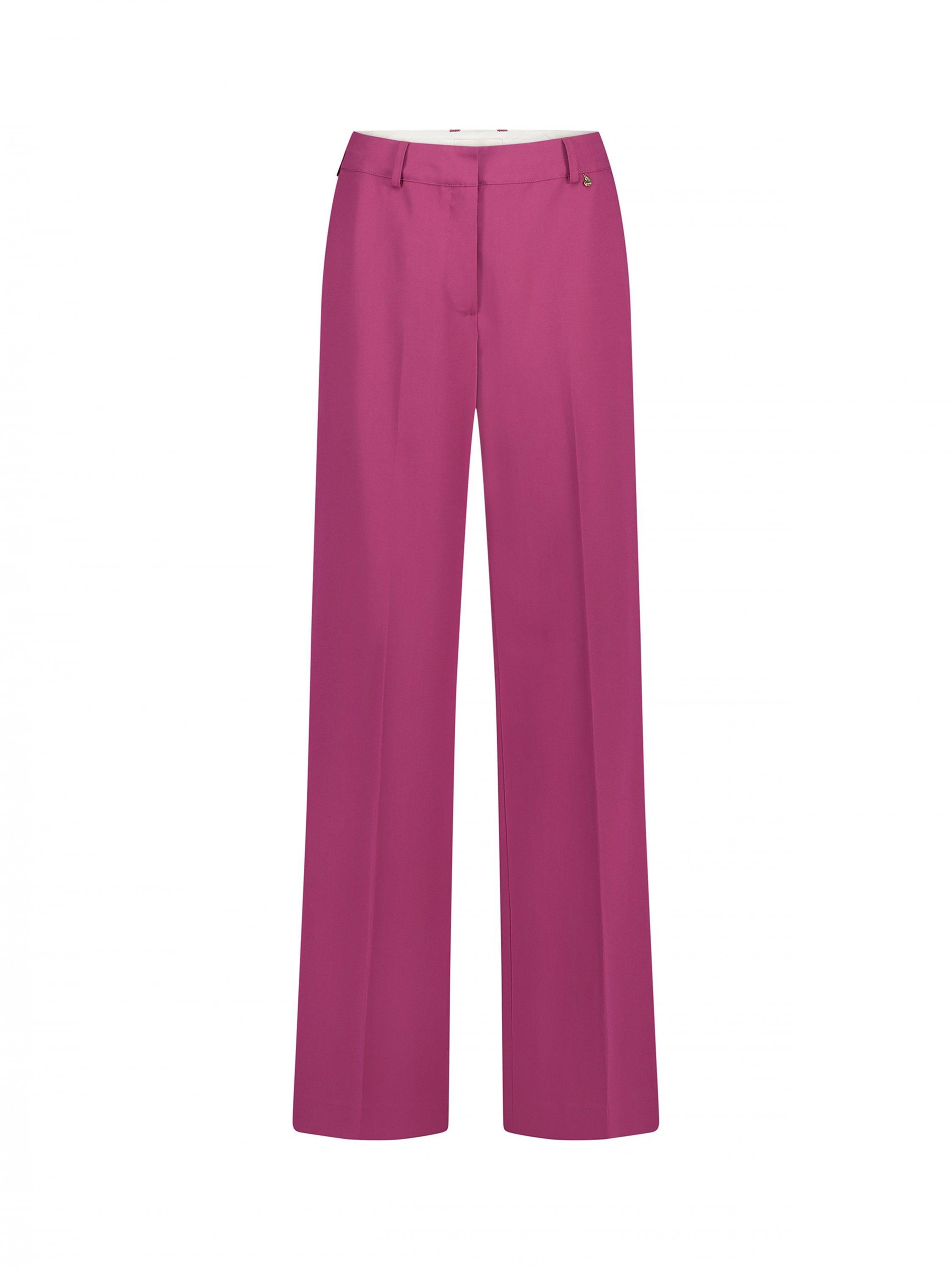 Product image 3 of 3, which shows Fabienne Chapot Nolan Tailored Flower Trousers, Pink, 34