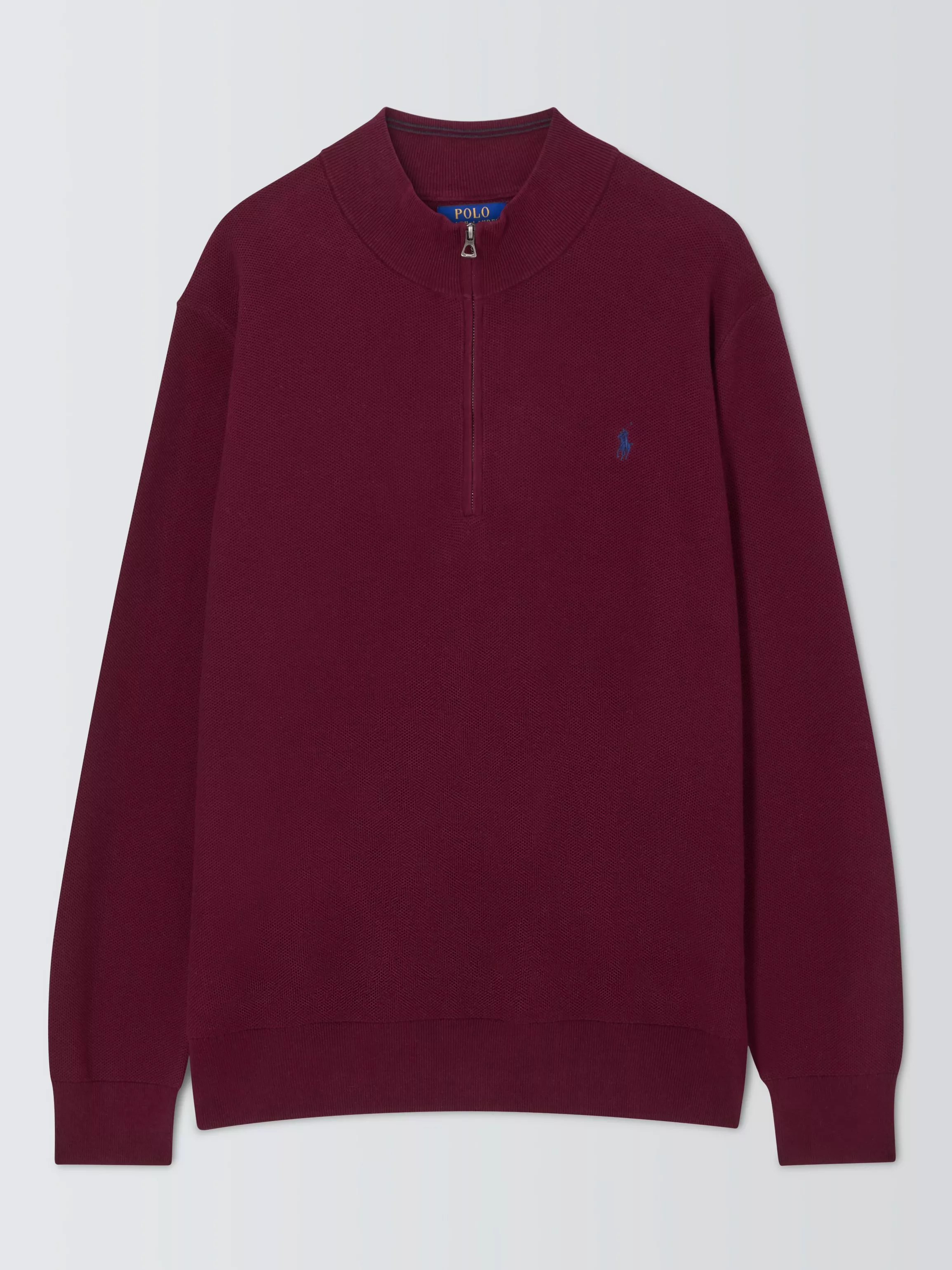 Ralph Lauren Half Zip Jumper Damson Red