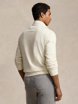 Polo Ralph Lauren Quarter-Zip Jersey Top, Parchment Cream - view 2, Parchment Cream
