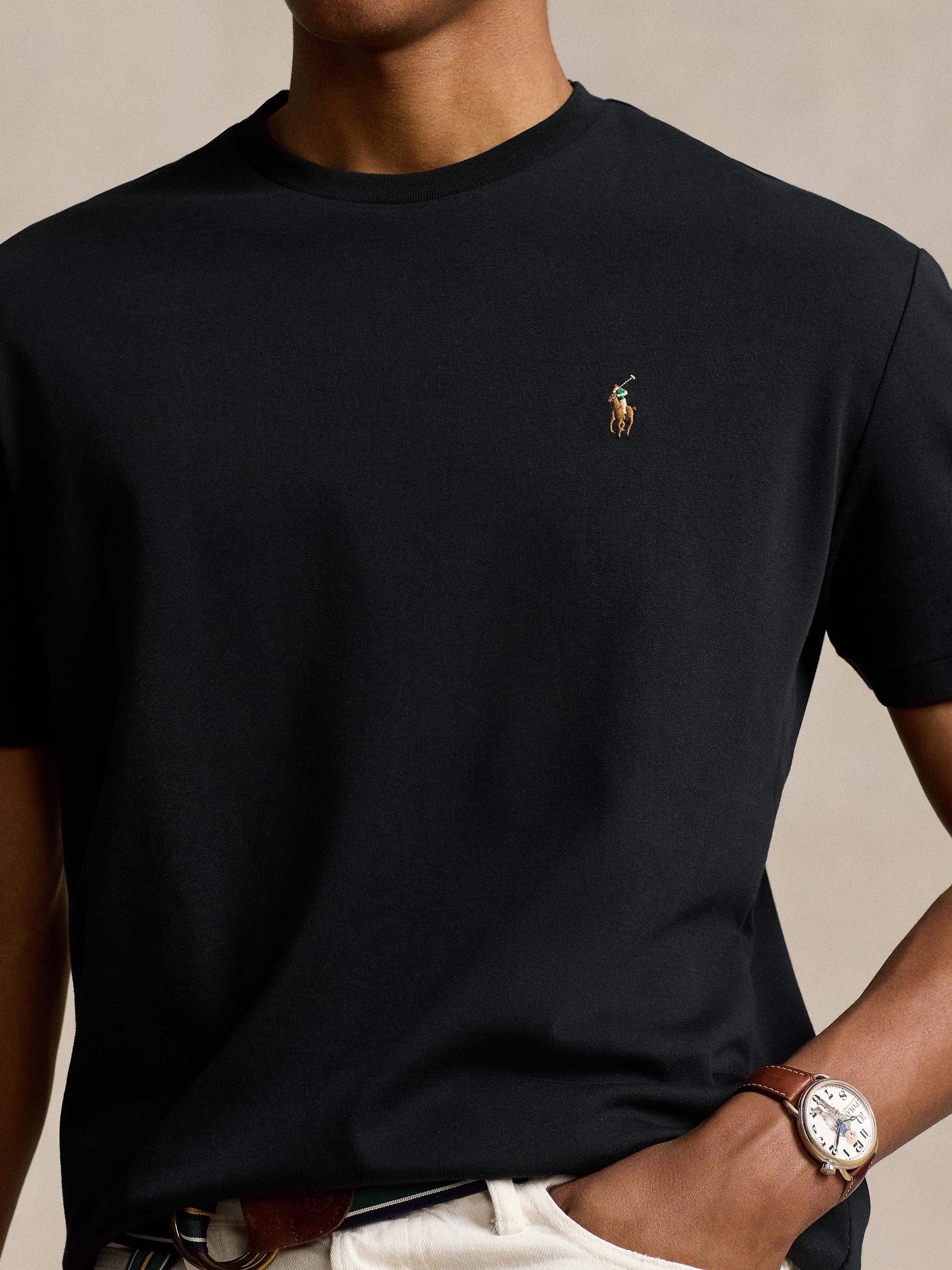 Product image 3 of 4, which shows Polo Ralph Lauren Crew Neck T-Shirt, Polo Black, S
