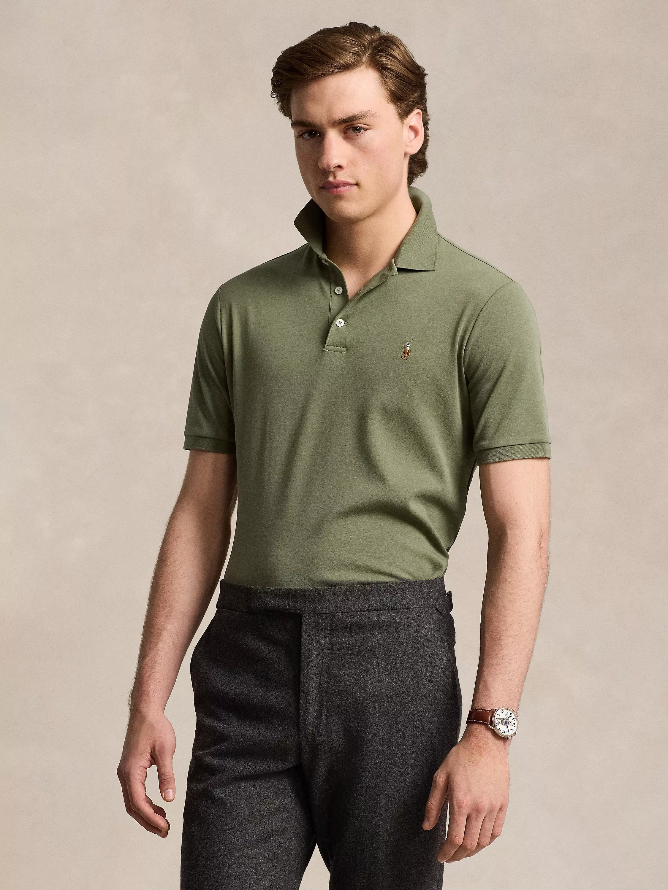 Polo ralph lauren custom slim fit interlock tee hotsell