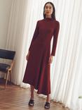 VIVERE Lisa Ponti Midi Dress, Bordeaux