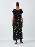 Hayley Menzies Embroidered V-Neck Dress, Black