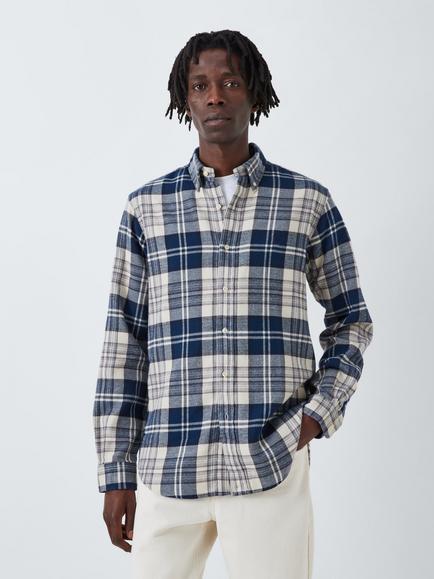 Ralph Lauren Classic Plaid Shirt, 6553 Off White / Nvy