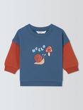 John Lewis ANYDAY Baby Snail Cotton Sweatshirt, Multi