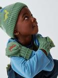 John Lewis Kids' Dinosaur Flip Top Gloves, Green