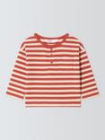 John Lewis ANYDAY Baby Waffle Stripe Long Sleeve T-Shirt, Multi