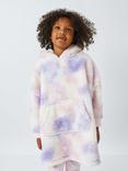 John Lewis Kids' Tie Dye Oversized Lounge Hoodie, Multi