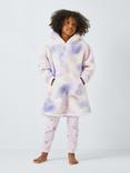 John Lewis Kids' Tie Dye Oversized Lounge Hoodie, Multi