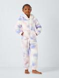 John Lewis Kids' Tie Dye Bear Onesie, Multi