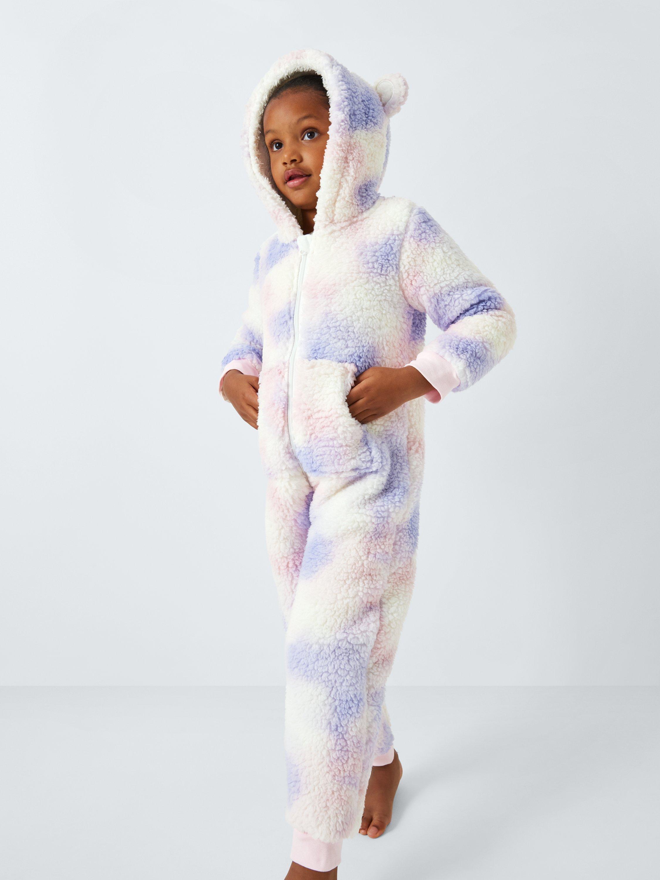 John Lewis Kids Tie Dye Bear Onesie Multi