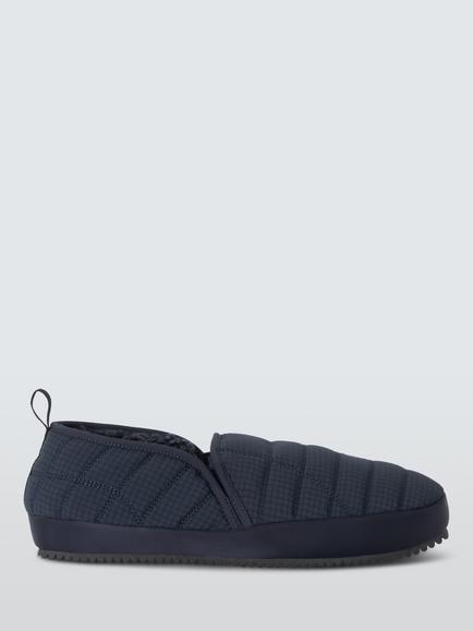 John Lewis ANYDAY Quilted Slip-On Slippers, Navy, Navy