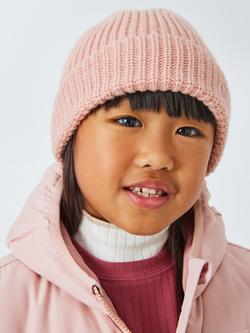John Lewis ANYDAY Kids' Beanie Hat, Pink, Pink