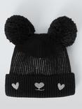 John Lewis Kids' Bear Beanie Hat, Black