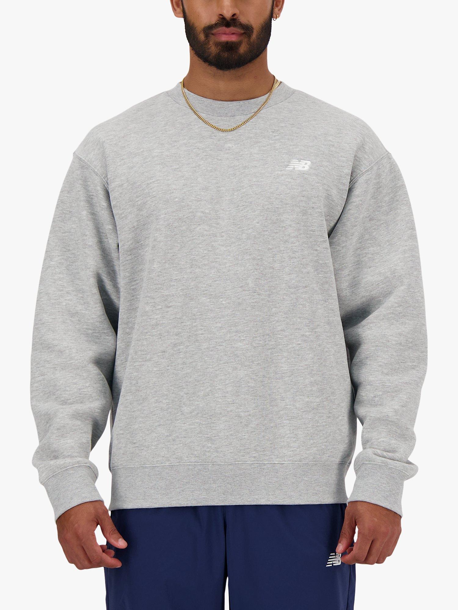 New Balance Small Logo Crew Jumper, Athletic Grey, M