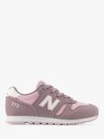 New Balance Kids'  YC 373 Green Lace Up Trainers, Pink