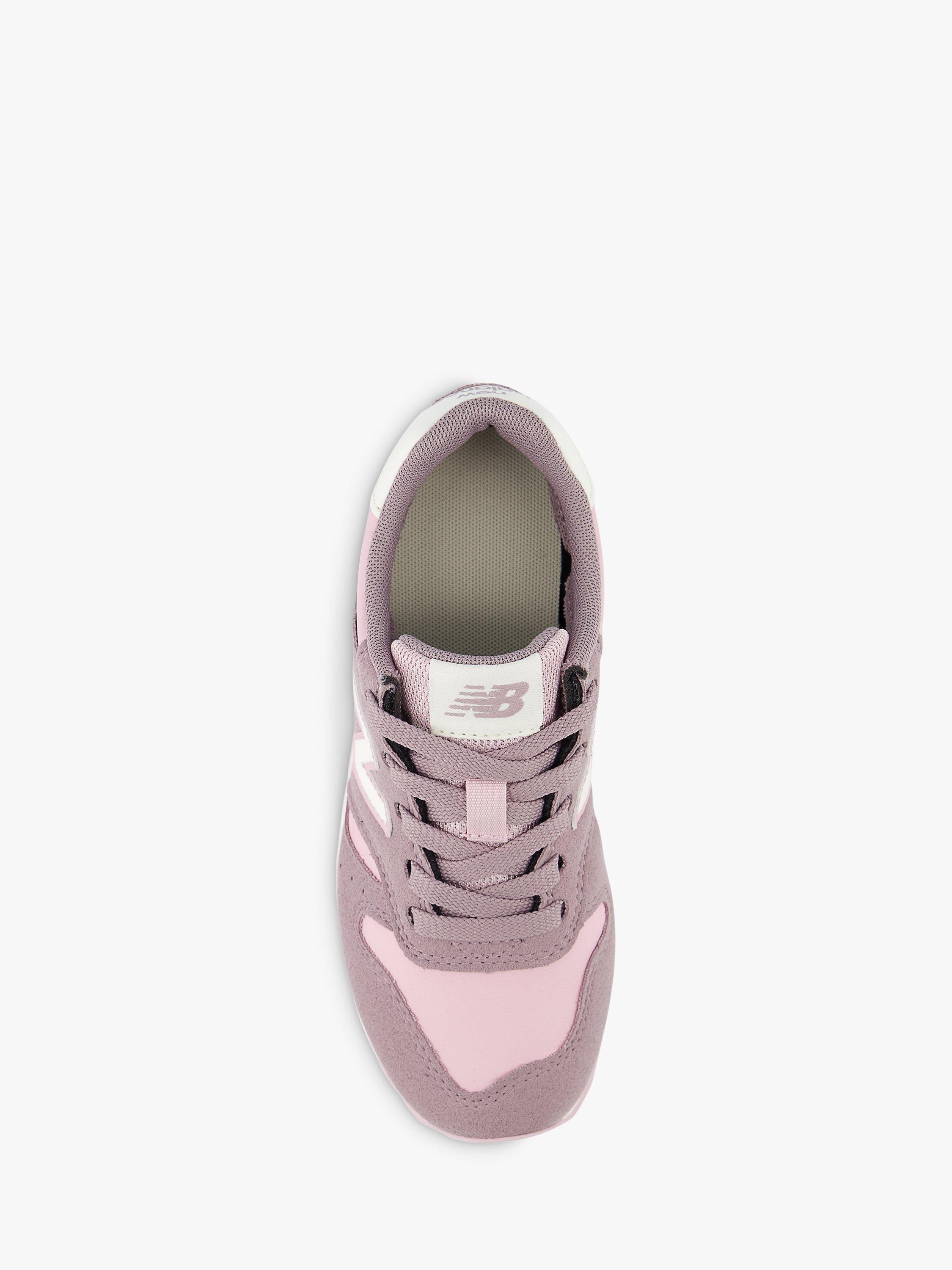 Product image 5 of 8, which shows New Balance Kids'  YC 373 Green Lace Up Trainers, Pink, 4
