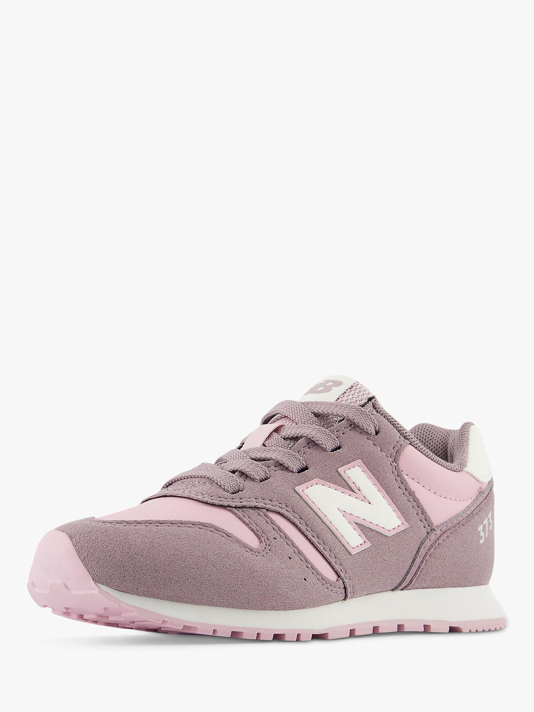 Product image 8 of 8, which shows New Balance Kids'  YC 373 Green Lace Up Trainers, Pink, 4