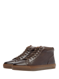 Oliver Sweeney Laxey Leather Hi-Top Trainers, Brown