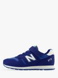 New Balance Kids' 373 Bungee Lace with Top Strap Trainers, Navy